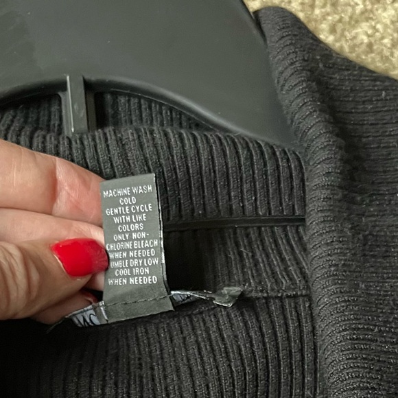 Women’s INC International Concepts - Black Sweater Dress - Picture 6 of 6